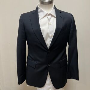 John Varvatos Blazer Sport Coat Mens Size 46Short (altered) Navy Two Button Wool